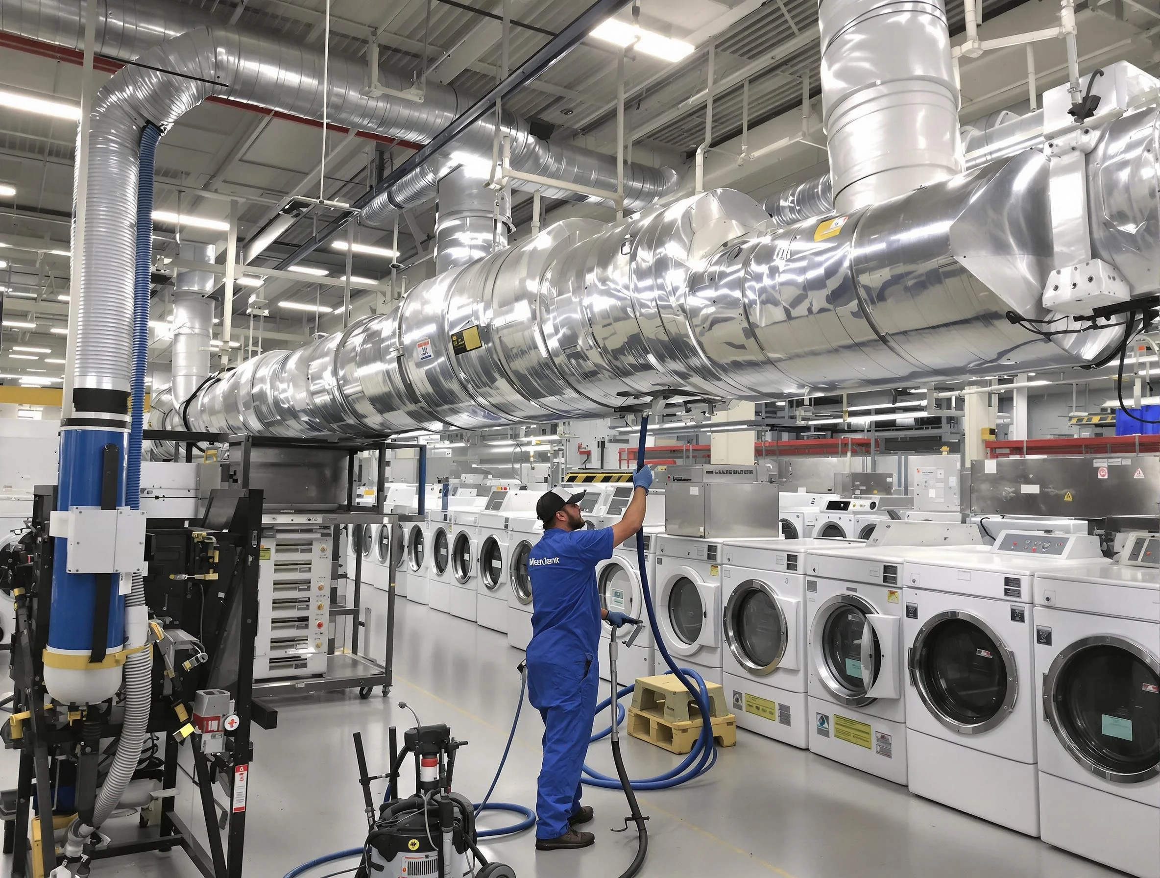 Spotsylvania Courthouse Dryer Vent Cleaning team performing heavy-duty industrial dryer vent cleaning in Spotsylvania Courthouse